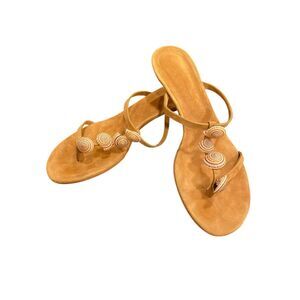 CHRISTOPHER ESBER Sundial Seashell Kitten Heel Size 41 (10.5 US) NIB READ